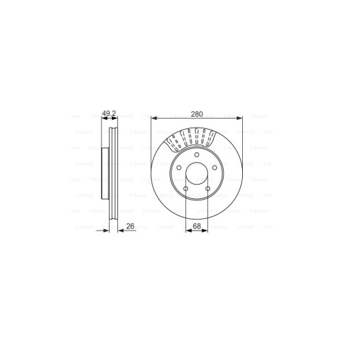 Гальмівний диск Bosch 0 986 479 678