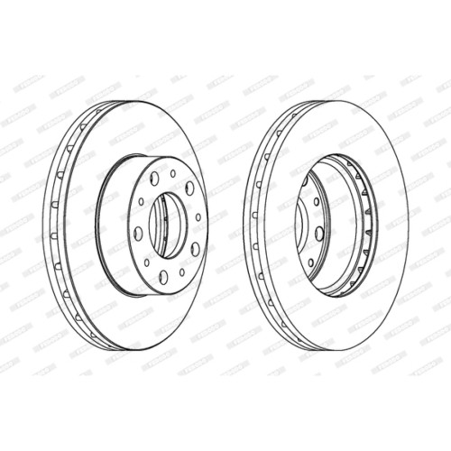 Гальмівний диск FERODO DDF1800