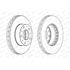 Гальмівний диск FERODO DDF1800