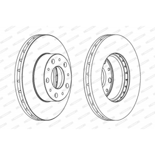 Гальмівний диск FERODO DDF1800
