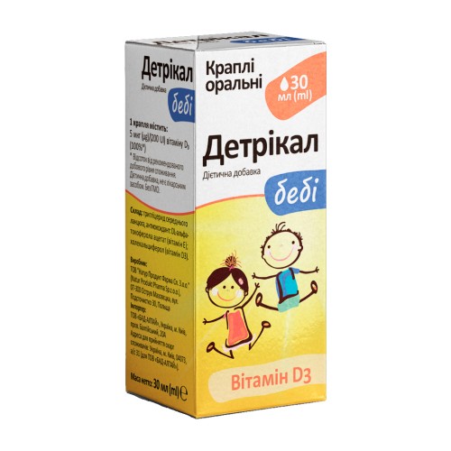 Вітамін НАТУР ПРОДУКТ ФАРМА Детрикал Беби капли 30 мл (Витамин Д)