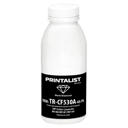 Тонер HP CLJ M180/M181/M154 45г Black Printalist (TR-CF530A-45-PL)