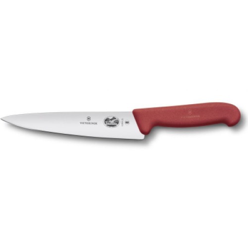 Кухонний ніж Victorinox Fibrox Carving 25 см Red (5.2001.25)