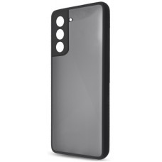 Чохол до мобільного телефона MakeFuture Samsung S21 FE Frame (Matte PC+TPU) Black (MCMF-SS21FEBK)