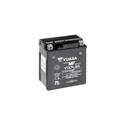 Акумулятор автомобільний Yuasa 12V 6Ah MF VRLA Battery AGM (YTX7L-BS)