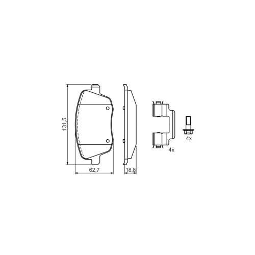 Гальмівні колодки Bosch 0 986 424 829