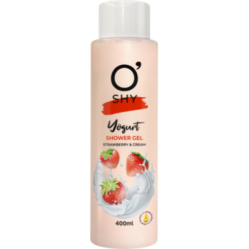 Гель для душу O'Shy Yogurt Strawberry & Cream 400 мл (4820263230671)