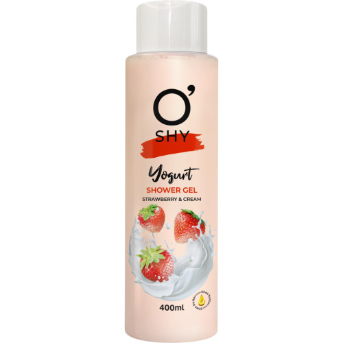 Гель для душу O'Shy Yogurt Strawberry & Cream 400 мл (4820263230671)