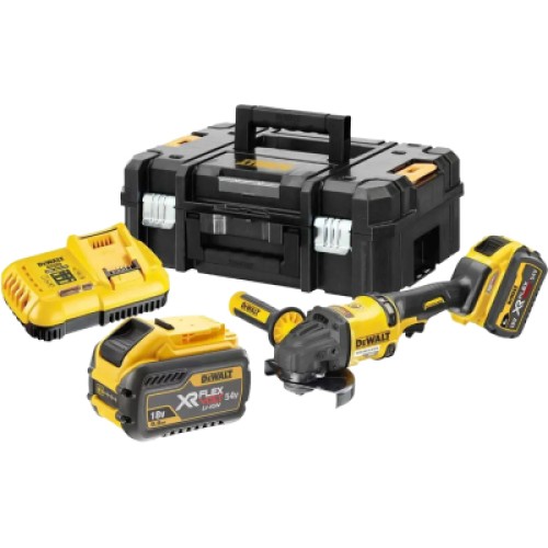 Шліфувальна машина DeWALT XR FLEXVOLT, 54 В, 2x3Ah, 9000 об/хв (DCG418X2)