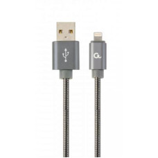 Дата кабель USB 2.0 AM to Lightning 2.0m Cablexpert (CC-USB2S-AMLM-2M-BG)