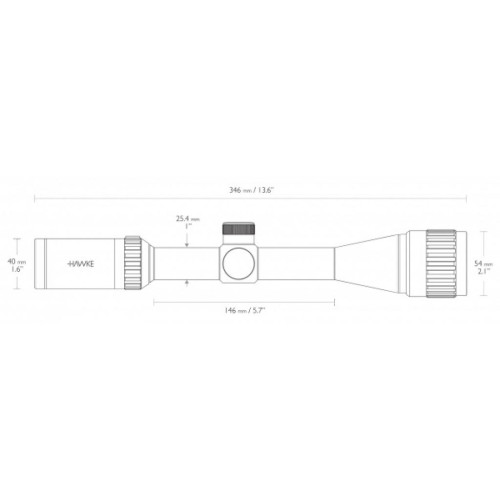 Приціл Hawke Vantage 4-12x40 AO (Mil Dot) (14141)