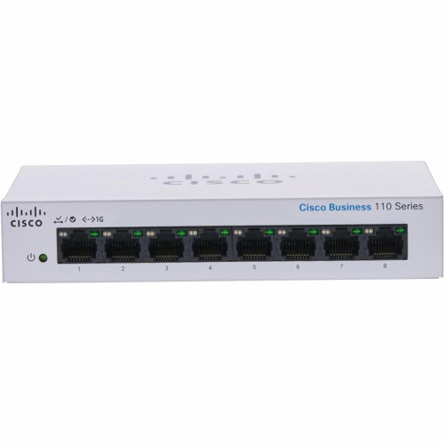 Комутатор мережевий Cisco CBS110-8T-D-EU