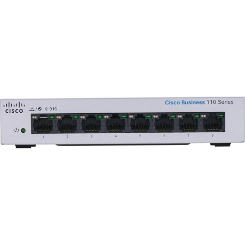 Комутатор мережевий Cisco CBS110-8T-D-EU