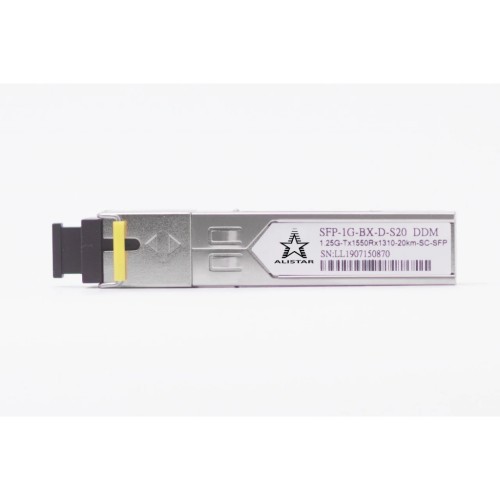 Модуль SFP Alistar Модуль SFP 1000BASE-BX 1SM WDM SC 20KM TX1550/RX1310nm DDM (SFP-1G-BX-D-S20)