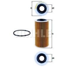 Фільтр масляний Mahle Фільтр масляний (OX1076D)