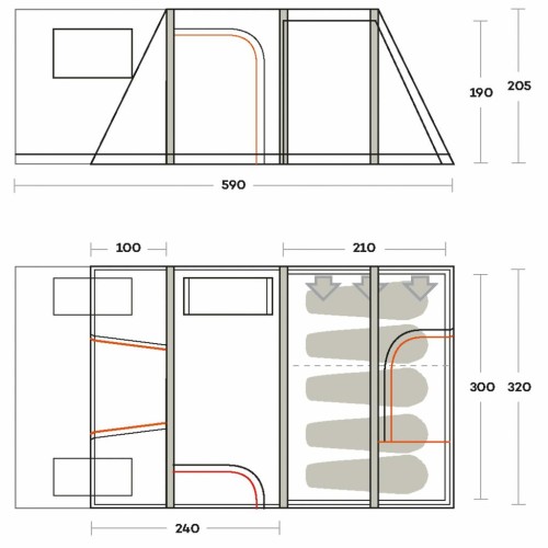 Намет Ferrino Altair 5 White (928243)