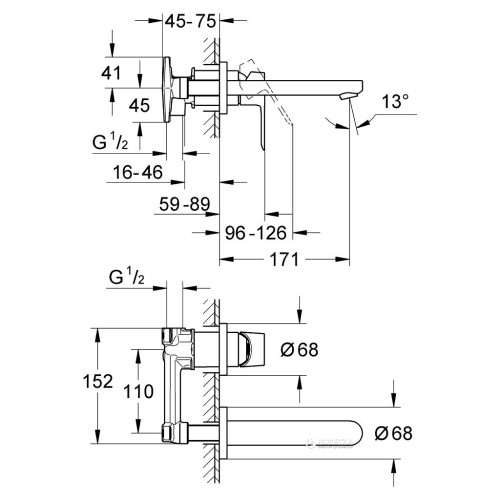 Змішувач Grohe BauLoop (20289000)