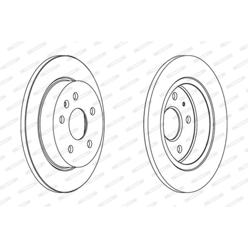 Гальмівний диск FERODO DDF1804C