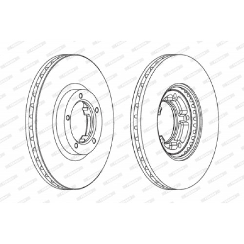 Гальмівний диск FERODO DDF848