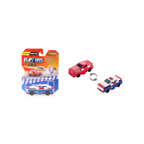 Машина Flip Cars 2 в 1 Поліцейський автомобіль і Спорткар (EU463875-04)