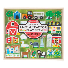 Ігровий набір Melissa&Doug дерев'яний "Ферма і трактор" (MD14800)