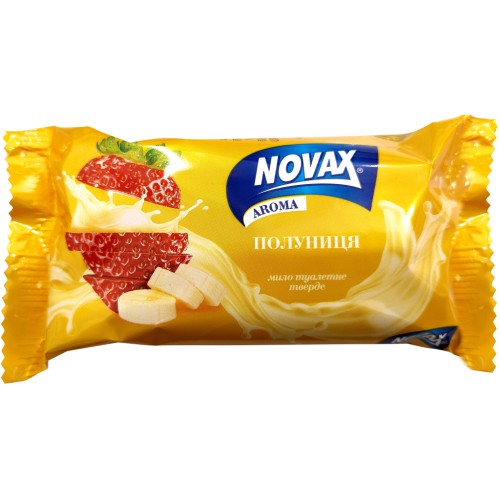 Тверде мило Novax Aroma Полуниця 140 г (4820195509500)