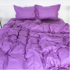 Постільна білизна MirSon Satin Stripe 30-0009 Purple 110х140 дитячий (2200005246139)