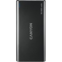 Батарея універсальна Canyon PB-108 10000mAh, Input 5V/2A, Output 5V/2.1A(Max), black (CNE-CPB1008B)