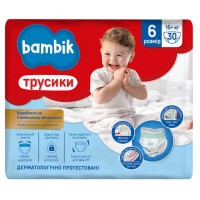 Підгузки Bambik трусики 6 (15+ кг) 30 шт (4823071652536)