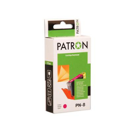 Картридж PATRON CANON CLI-8M MAGENTA (№ PN-8M NEW) (CI-CAN-CLI-8-M1-PN)