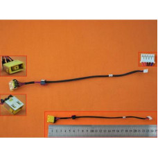 Роз'єм живлення ноутбука з кабелем для Lenovo PJ585 (прямоугольный + center pin), 5-p универсальный (A49071)