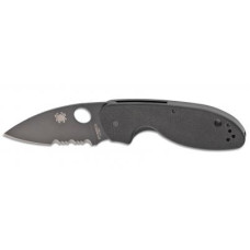 Ніж Spyderco Efficent Black Blade Serrated (C216GPSBBK)