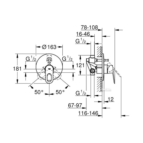 Змішувач Grohe BauLoop (29081000)