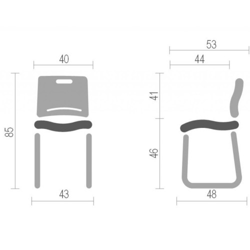 Кухонний стілець Аклас Плейфул CH Червоний (11400)