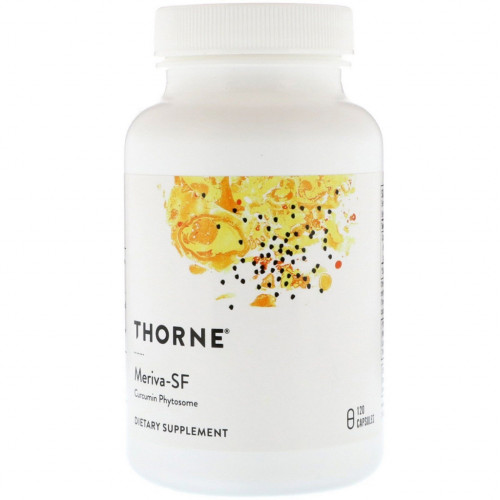 Трави Thorne Research Фітосоми куркумін, Meriva-SF, Curcumin Phytosome, 120 капсул (THR-00484)