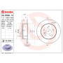 Гальмівний диск Brembo 08.B566.11