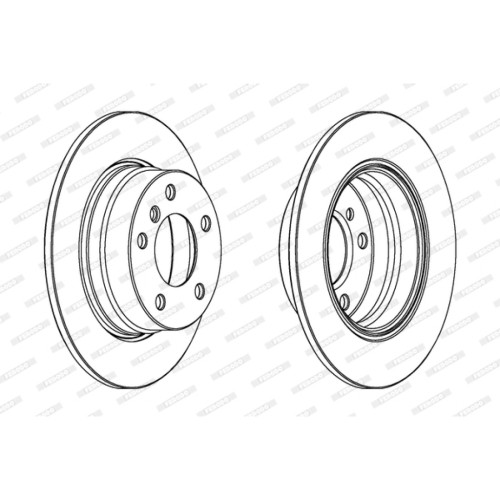 Гальмівний диск FERODO DDF1303C