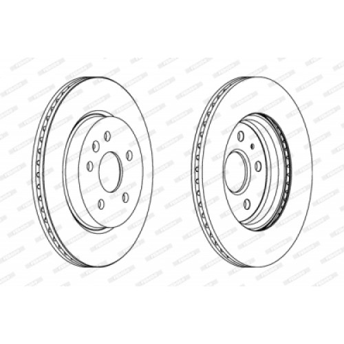 Гальмівний диск FERODO DDF1805C