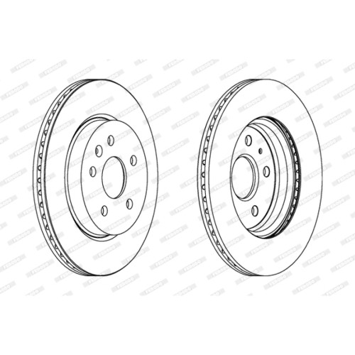 Гальмівний диск FERODO DDF1805C