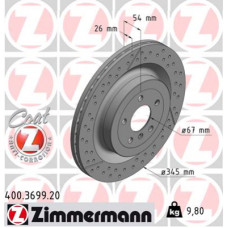 Гальмівний диск ZIMMERMANN 400.3699.20
