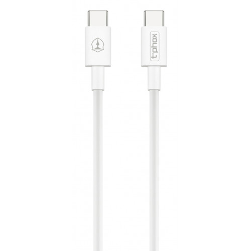 Дата кабель USB Type-C to Type-C 1.0m 3A White T-Phox (T-CC834)