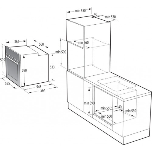 Духова шафа Gorenje BO6735E02BK