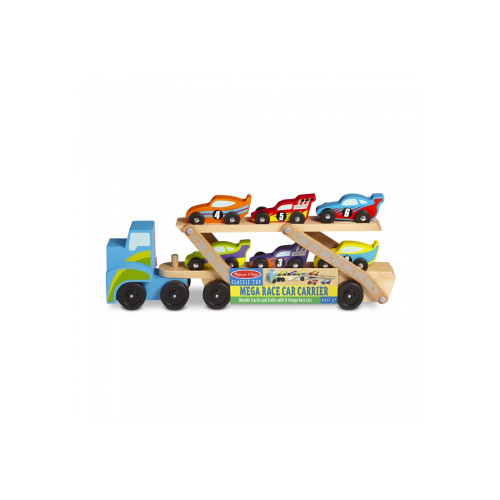 Ігровий набір Melissa&Doug дерев'яний мегатягач автомобілів (MD12759)