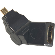 Перехідник HDMI AF to micro HDMI AM, 360 degree PowerPlant (CA910618)