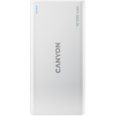 Батарея універсальна Canyon PB-108 10000mAh, Input 5V/2A, Output 5V/2.1A(Max), white (CNE-CPB1008W)