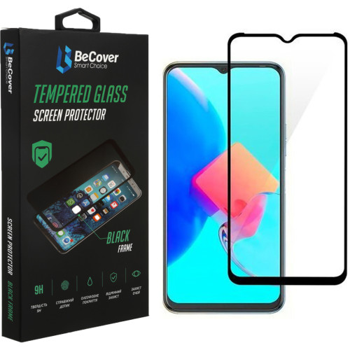 Скло захисне BeCover Tecno Spark 8p (KG7n) Black (708166)