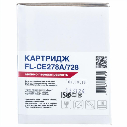 Картридж FREE Label HP LJ CE278A/CANON 728 (FL-CE278A/728)