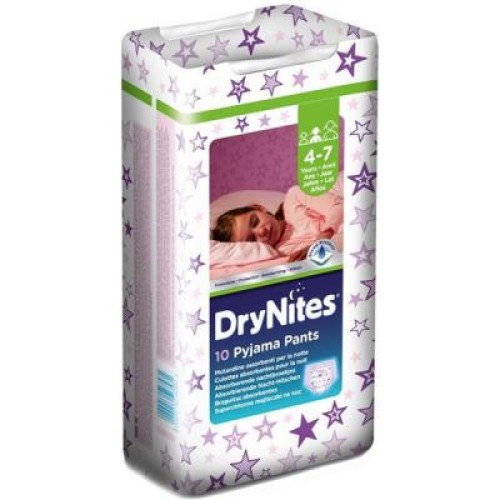 Підгузок Huggies DryNites для девочек 4-7 лет 10 шт (5029053527581)