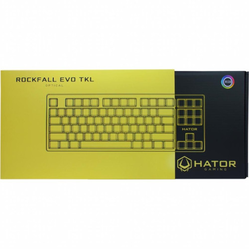 Клавіатура Hator Rockfall EVO TKL Kailh Optical Black (HTK-630)