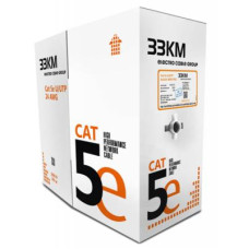 Кабель мережевий ЗЗЦМ UTP 305м 4*2*24AWG[0,51] мідь[СU] cat.5e, внутрішній [PVC] (70327)